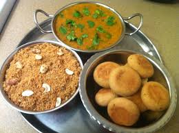 Dal Bati Choorma - a popular Rajasthani delicacy